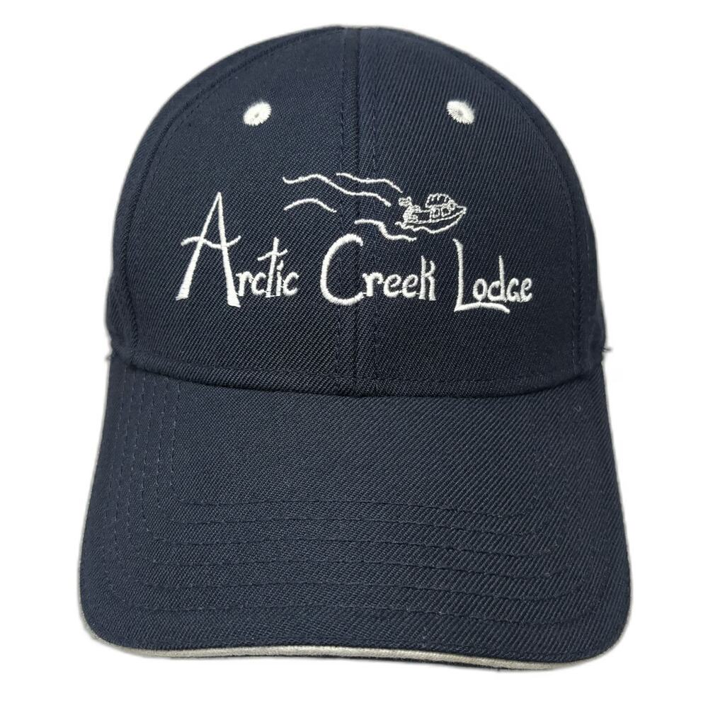 Otto Baseball Cap Blue One Size Arctic Creek Lodge Embroidered Strapback Hat
